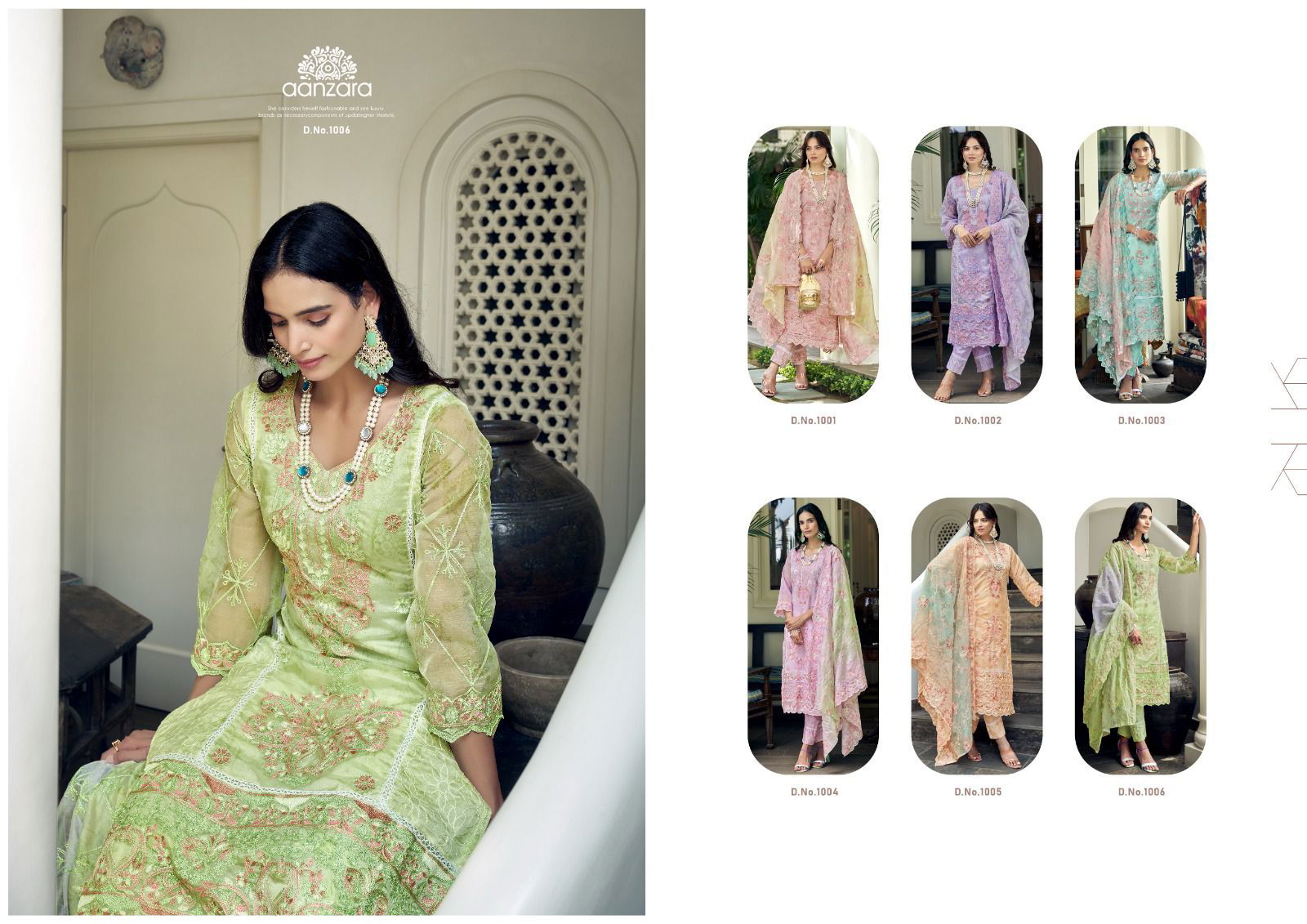 Anaisha By Aanzara Embroidery Designer Salwar Suits